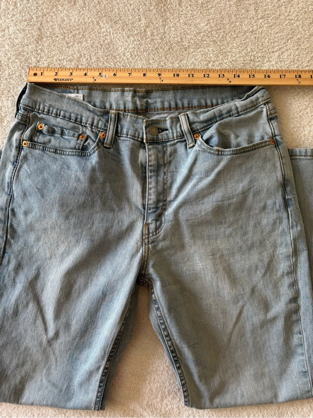 Levi’s Men's Straight-Leg Jeans in Wash Light Blue